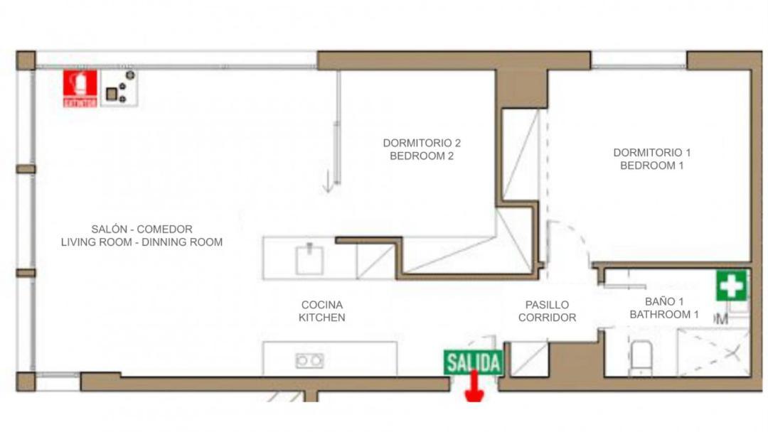 2 Bedrooms 1 Bathroom Furnished - Justicia - Incredible Views - Mintystay Мадрид Екстер'єр фото